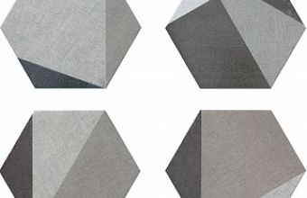 Hextangram Fabric Grey